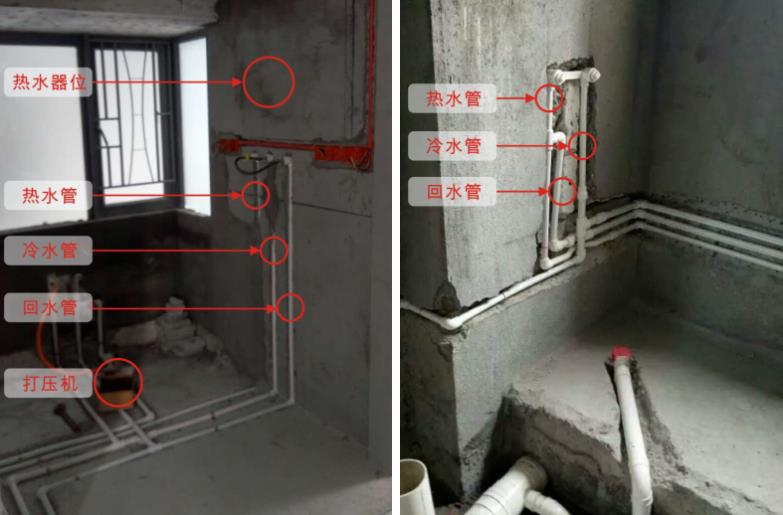 家裝循環(huán)水水管實(shí)拍圖，看整體布局方式是怎樣的？